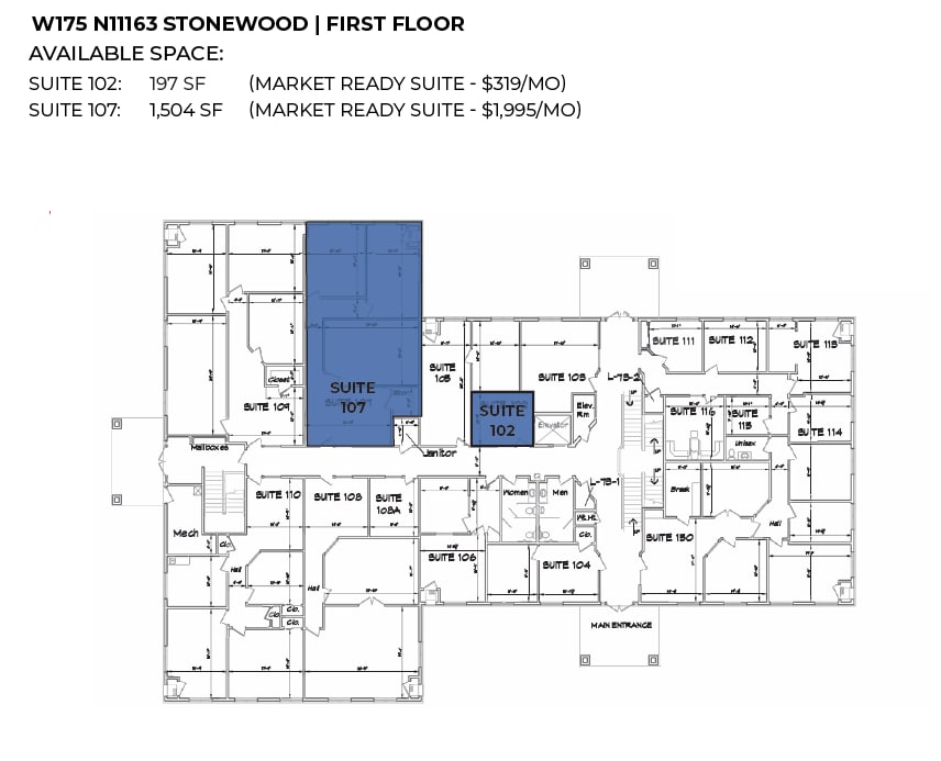 W175N11081 Stonewood Dr, Germantown, WI à louer Plan d’étage- Image 1 de 1