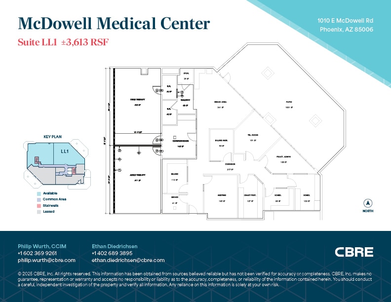 1010 E McDowell Rd, Phoenix, AZ for lease Floor Plan- Image 1 of 1