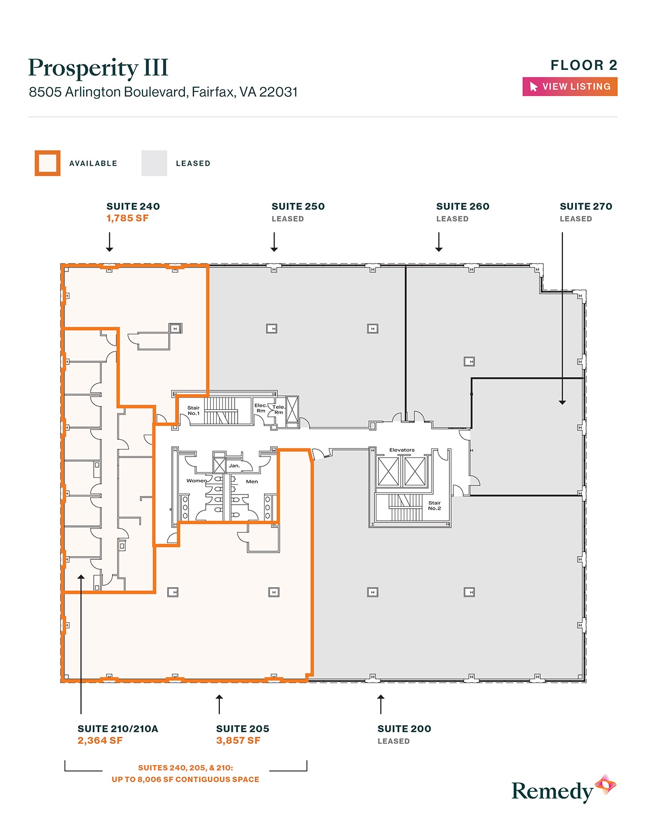8501 Arlington Blvd, Merrifield, VA for lease Floor Plan- Image 1 of 1