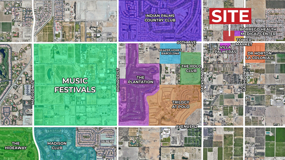 NWC Avenue 50 & Calhoun, Coachella, CA for sale - Aerial - Image 2 of 2