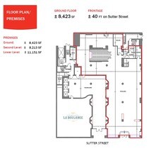 222 Sutter St, San Francisco, CA à louer Plan d’étage- Image 1 de 1