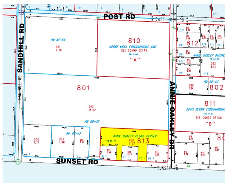 3950 E Sunset Rd, Las Vegas, NV à louer - Plan cadastral - Image 2 de 10