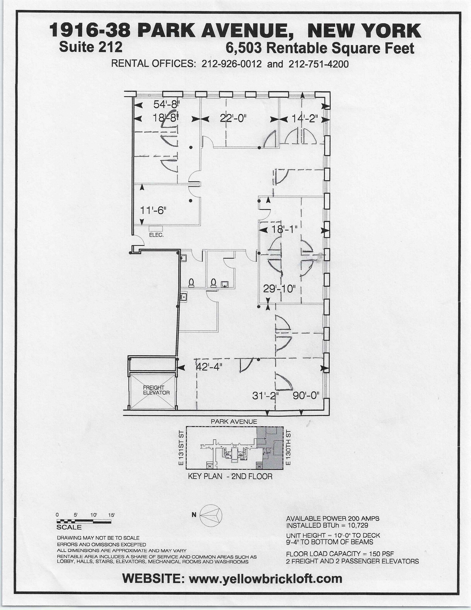 1916-1938 Park Ave, New York, NY à louer Plan de site- Image 1 de 4