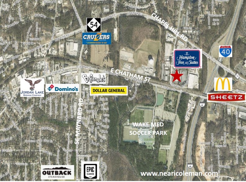 960-988 Trinity Rd, Raleigh, NC for lease - Aerial - Image 2 of 23