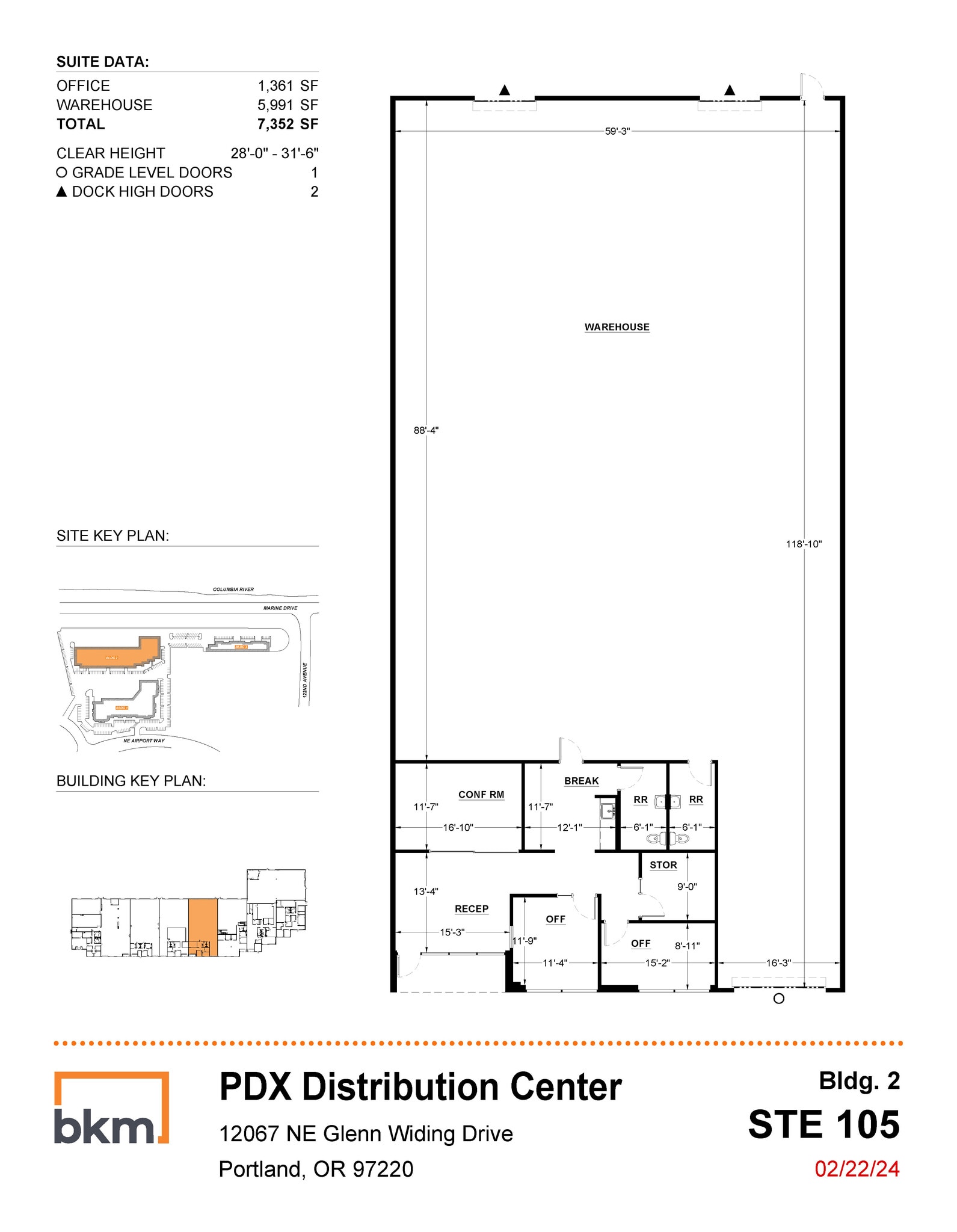 12067 NE Glenn Widing Dr, Portland, OR à louer Plan d’étage- Image 1 de 1