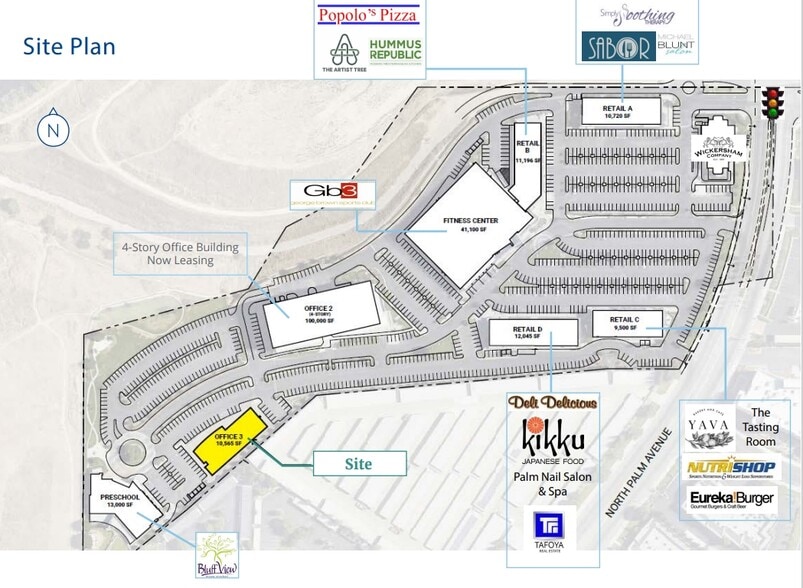 7795 N Palm Ave, Fresno, CA for lease - Building Photo - Image 2 of 3