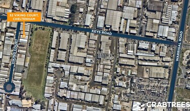 32 Viking Ct, Cheltenham, VIC - Aérien Vue de la carte