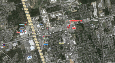 2110 N Frazier St, Conroe, TX - aerial  map view