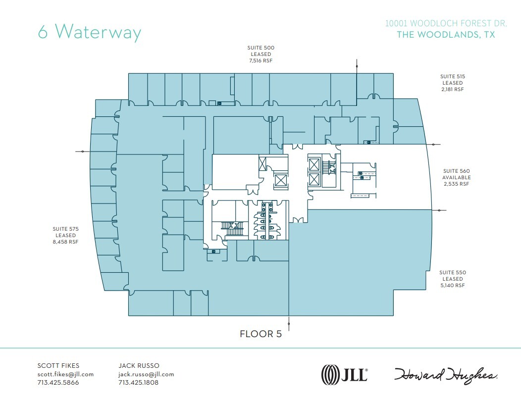 10001 Woodloch Forest Dr, The Woodlands, TX for lease Floor Plan- Image 1 of 1
