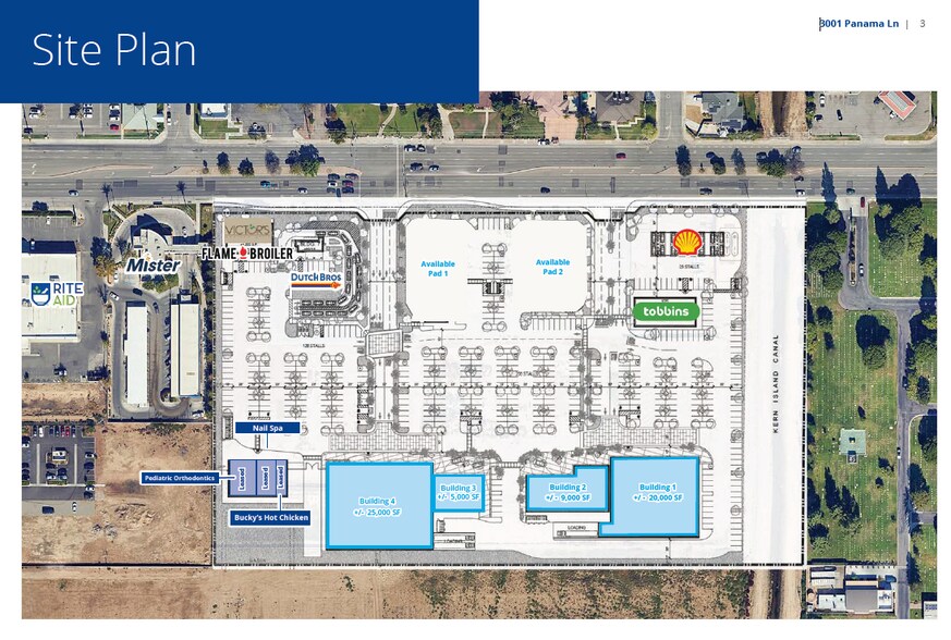 3001 Panama Ln, Bakersfield, CA à louer - Plan de site - Image 2 de 3