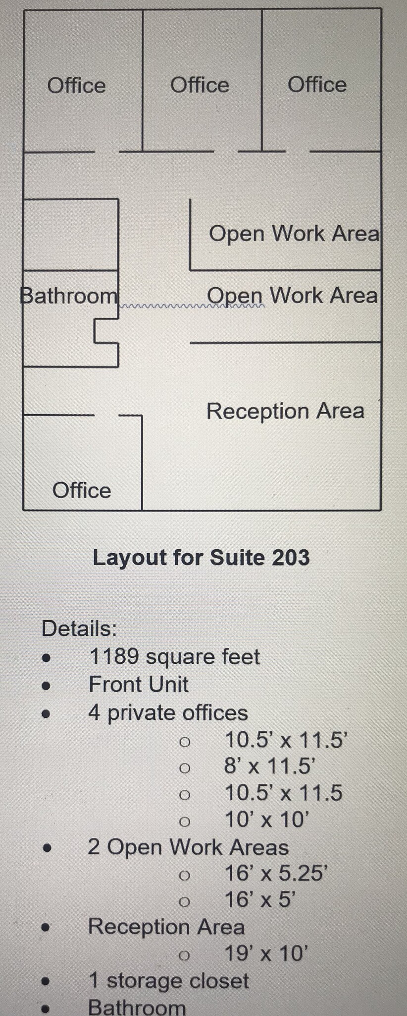 1215 Jones Franklin Rd, Raleigh, NC for lease Floor Plan- Image 1 of 1