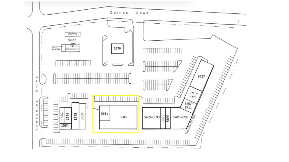 5681-5685 Quince Rd, Memphis, TN for sale - Site Plan - Image 3 of 5