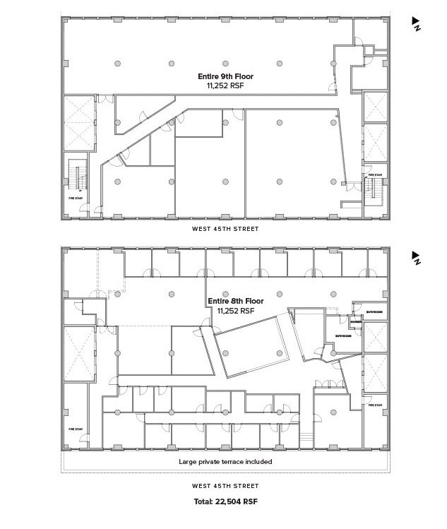 535-547 W 45th St, New York, NY 10036 - Unit Entire - - Floor Plan - Image 1 of 6