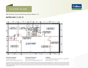 851 Broken Sound Pky NW, Boca Raton, FL à louer Plan d  tage- Image 1 de 1