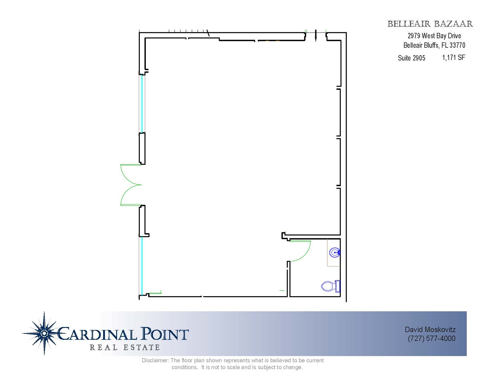 2923 W Bay Dr, Belleair Bluffs, FL à louer Plan d’étage- Image 1 de 1