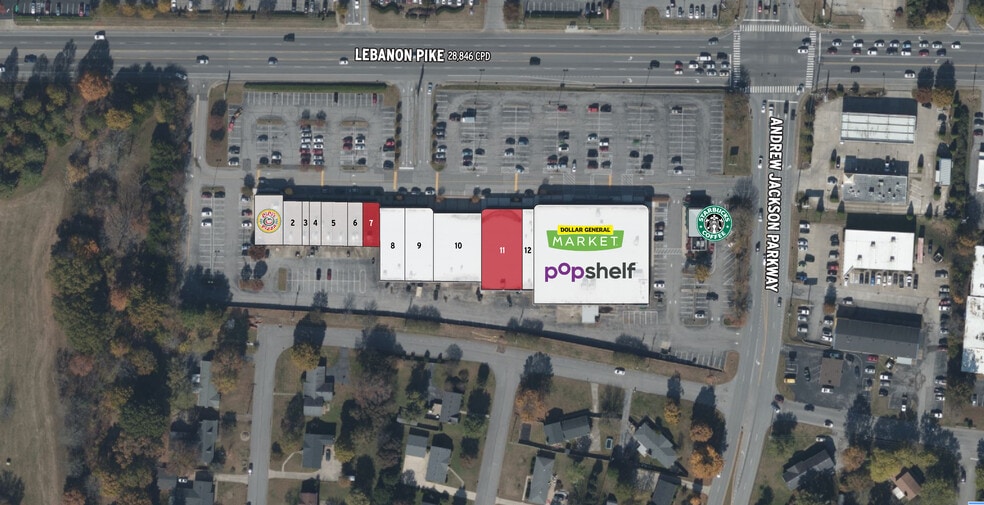 4453-4491 Lebanon Pike, Hermitage, TN for lease - Site Plan - Image 2 of 6