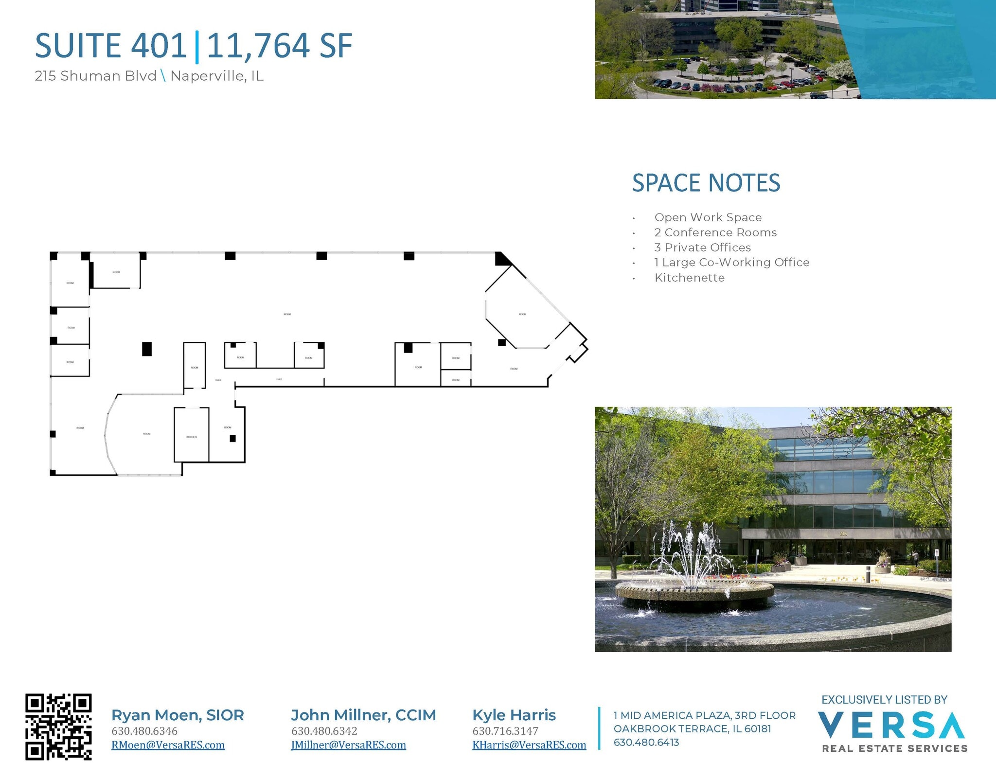 215 Shuman Blvd, Naperville, IL for lease Floor Plan- Image 1 of 1