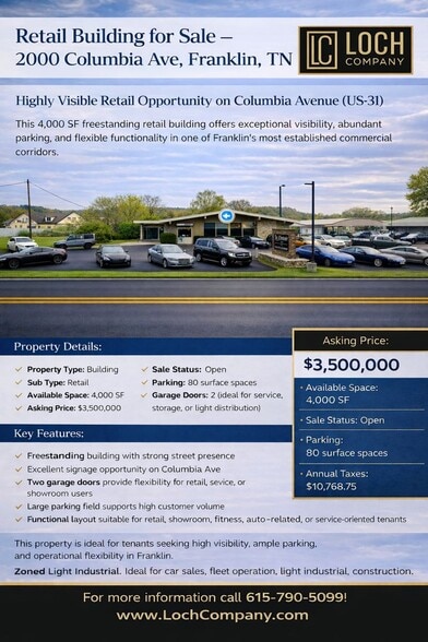 2000 Columbia Ave, Franklin, TN for sale - Building Photo - Image 2 of 40
