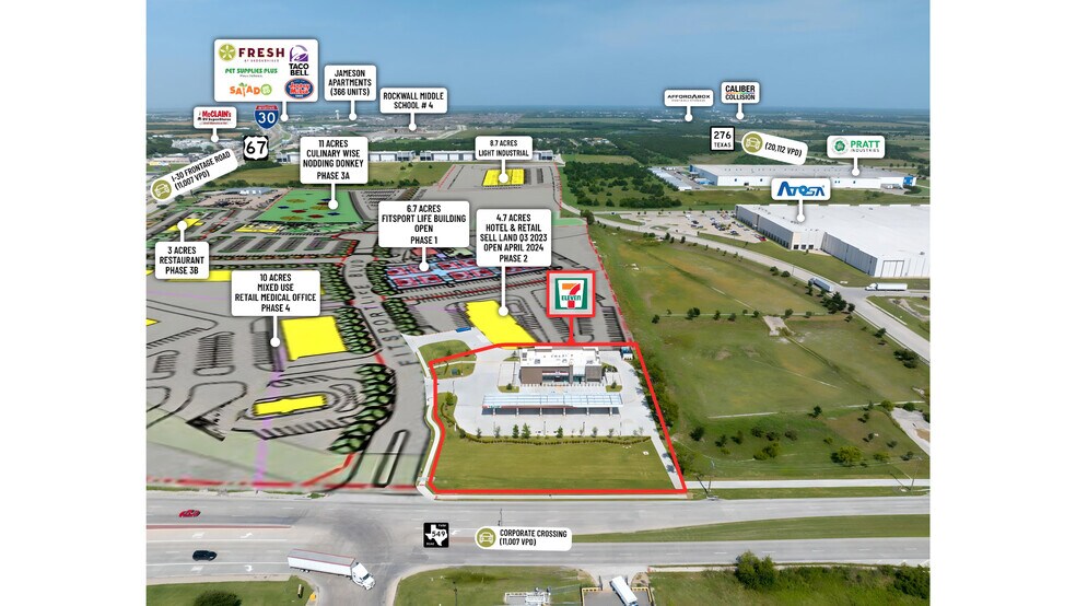 1200 Corporate Crossing, Rockwall, TX à vendre - Photo du bâtiment - Image 3 de 8