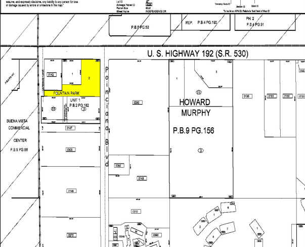 5170 W Irlo Bronson Memorial Hwy, Kissimmee, FL à vendre - Plan cadastral - Image 3 de 3