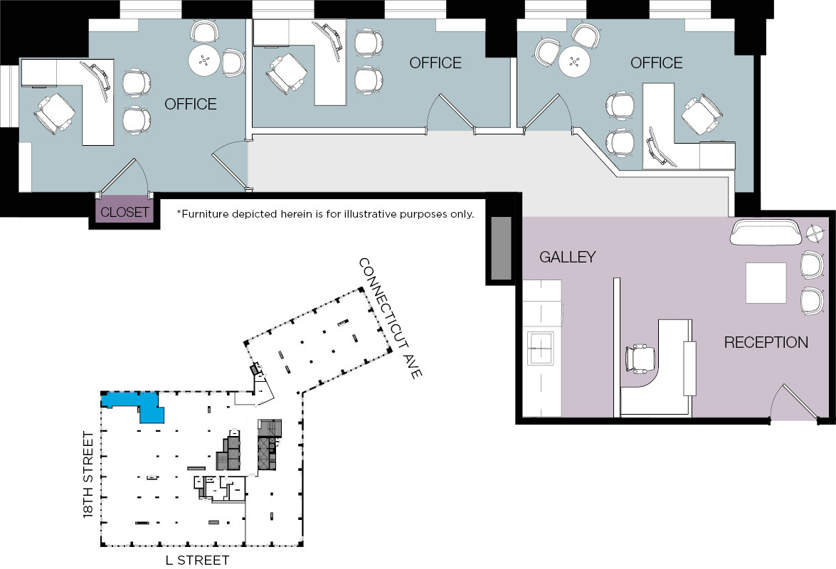 1120 Connecticut Ave NW, Washington, DC for lease Floor Plan- Image 1 of 1