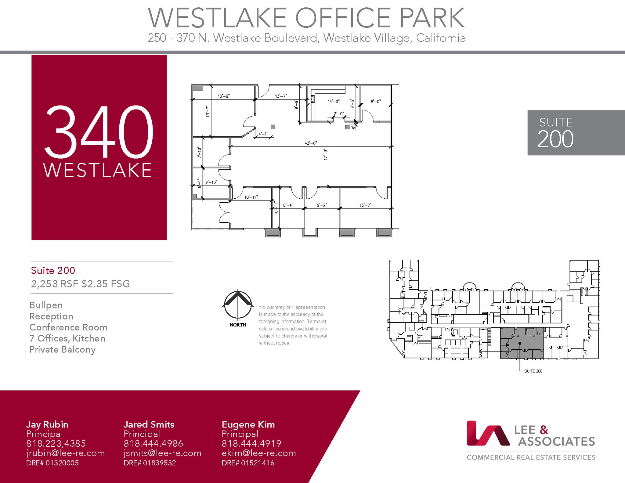 250 N Westlake Blvd, Westlake Village, CA for lease Floor Plan- Image 1 of 1