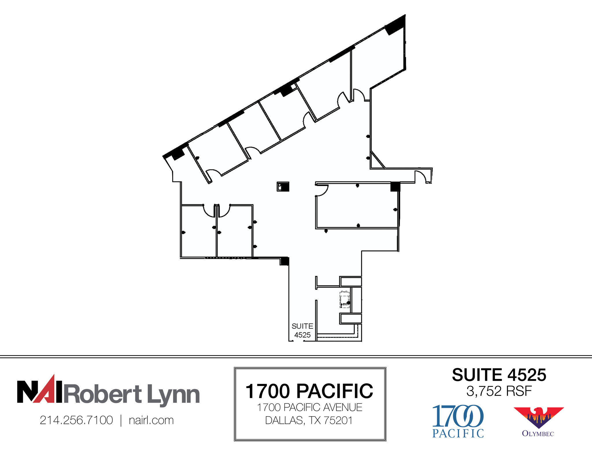 1700 Pacific Ave, Dallas, TX à louer Plan d  tage- Image 1 de 1