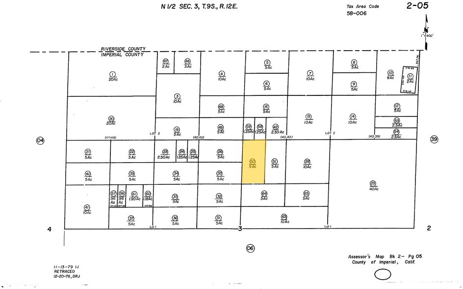 10550 Chick Rd, Niland, CA for sale - Plat Map - Image 1 of 1