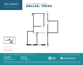 17101 Preston Rd, Dallas, TX à louer Plan d’étage- Image 1 de 1