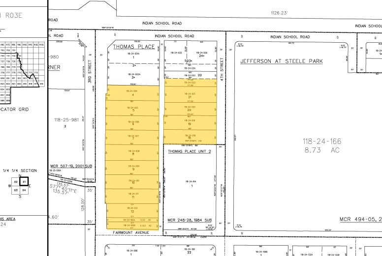 4001 N 3rd St, Phoenix, AZ à vendre - Plan cadastral - Image 2 de 15