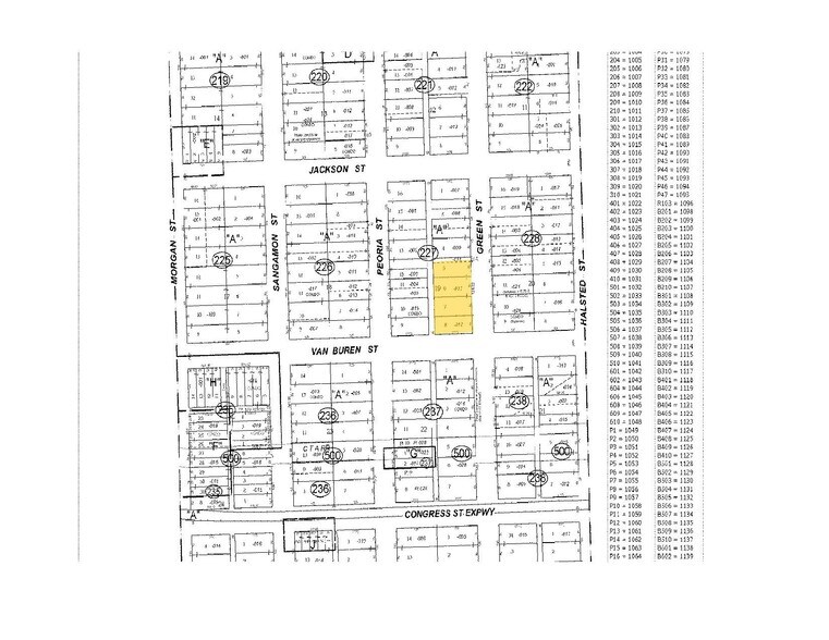 322 S Green St, Chicago, IL à louer - Plan cadastral - Image 2 de 10
