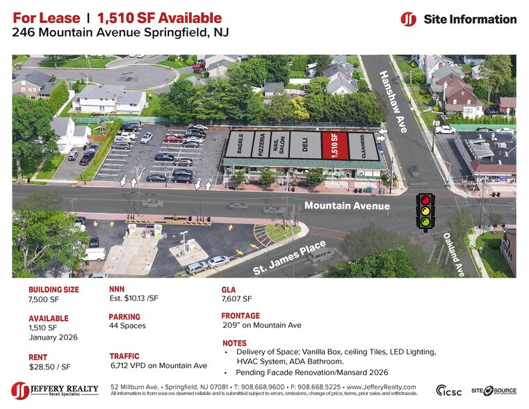 246 Mountain Ave, Springfield, NJ à louer - Photo du bâtiment - Image 2 de 3