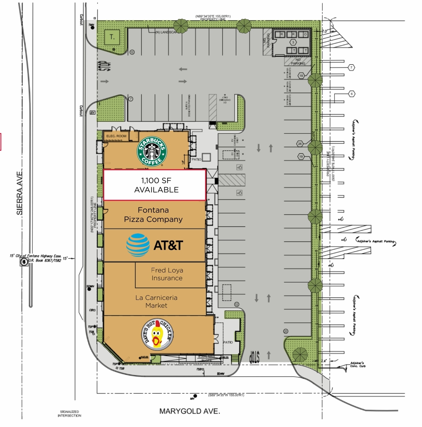 9885 Sierra Ave, Fontana, CA for lease Site Plan- Image 1 of 1