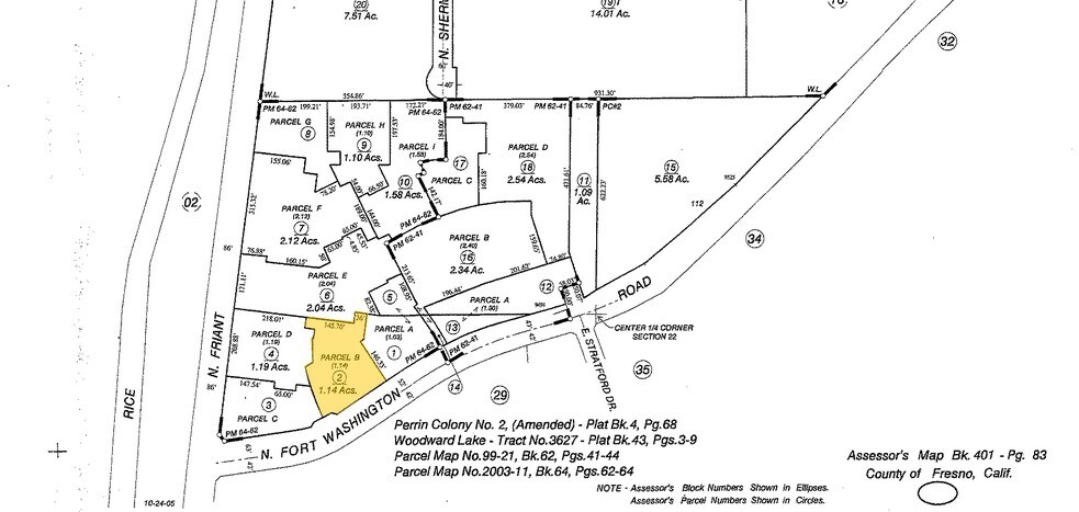 9415 N Fort Washington Rd, Fresno, CA à louer - Plan cadastral - Image 3 de 9