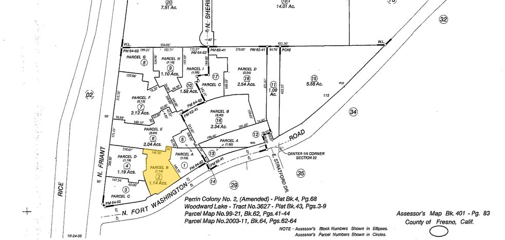 9415 N Fort Washington Rd, Fresno, CA for lease - Plat Map - Image 3 of 9