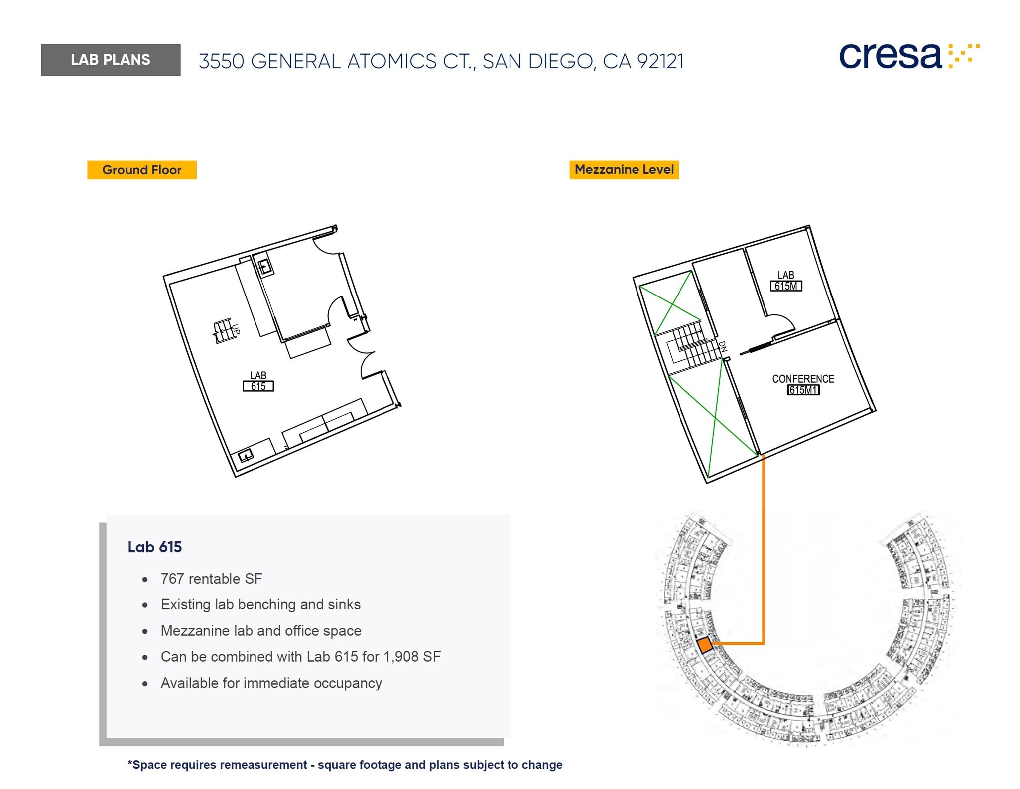 3550 General Atomics Ct, San Diego, CA for lease Floor Plan- Image 1 of 1