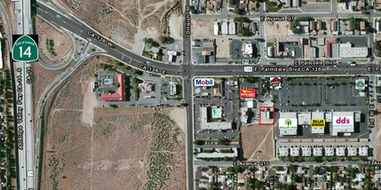 202 E Palmdale Blvd, Palmdale, CA - Aérien  Vue de la carte