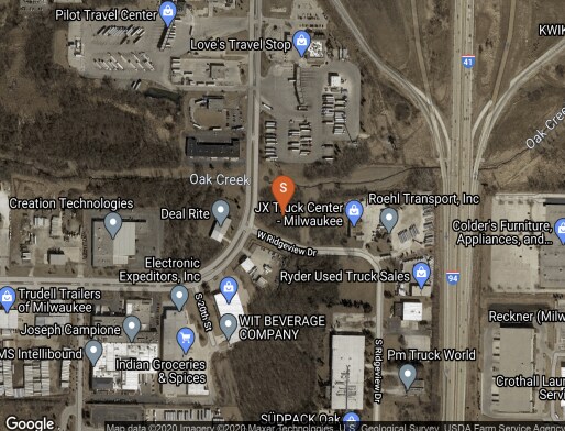 1990 W Ridgeview Dr, Oak Creek, WI for sale - Aerial - Image 2 of 3