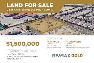 More details for 0 Los Altos Parkway, Sparks, NV - Land for Sale