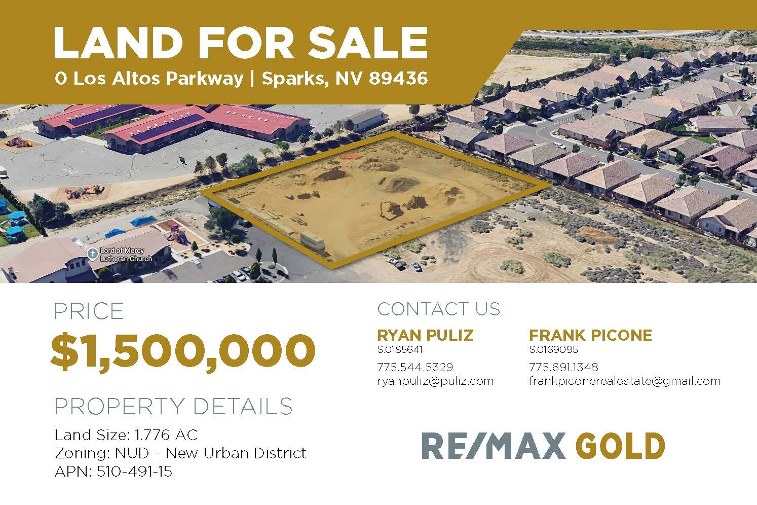 0 Los Altos Parkway, Sparks, NV for sale Building Photo- Image 1 of 3