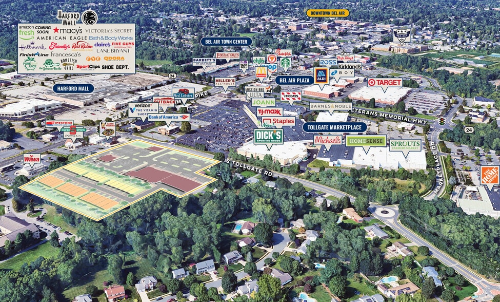 304-310 S Tollgate Rd, Bel Air, MD for lease - Building Photo - Image 2 of 4