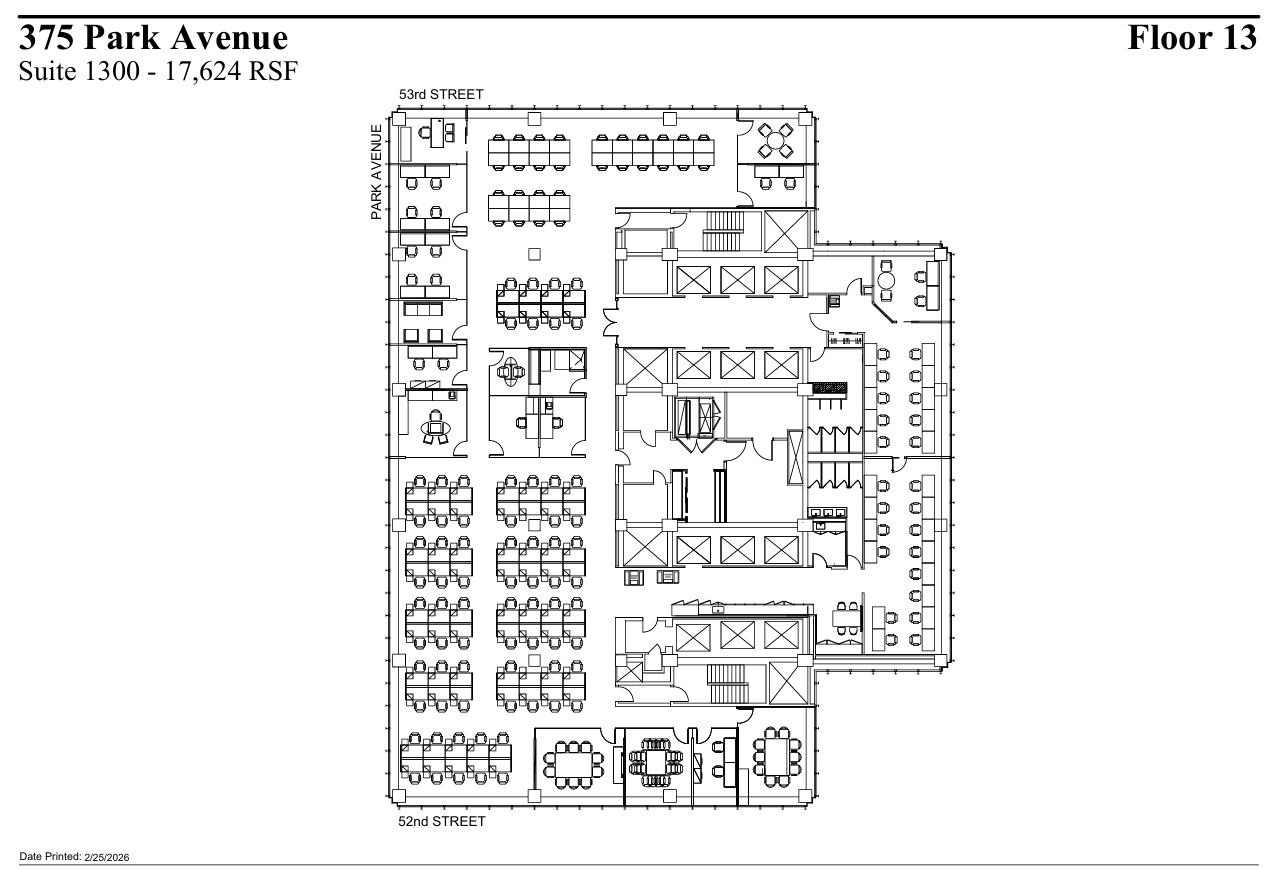 375 Park Ave, New York, NY à louer Plan d’étage- Image 1 de 2