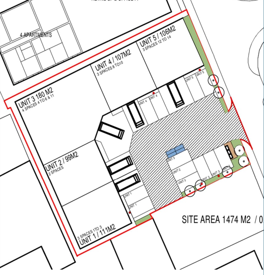 1-5 Nelson St, Doncaster à louer Plan de site- Image 1 de 2