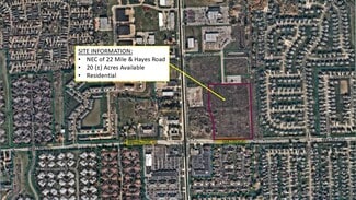 Plus de détails pour 22 Mile and Hayes Residential, Macomb Township, MI - Terrain à vendre