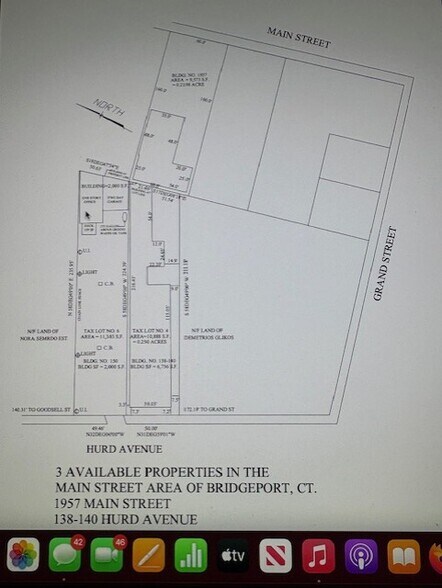 1957-1959 Main St, Bridgeport, CT à vendre - Plan cadastral - Image 3 de 3