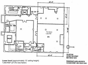 323 W 39th St, New York, NY for lease Floor Plan- Image 2 of 2
