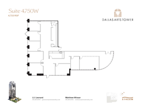 2200 Ross Ave, Dallas, TX à louer Plan d  tage- Image 1 de 1