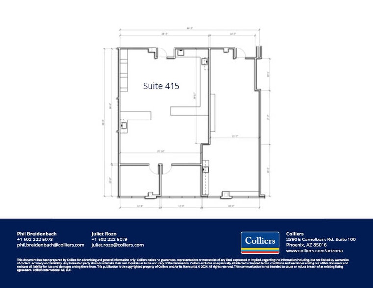 2222 E Highland Ave, Phoenix, AZ for lease - Floor Plan - Image 2 of 11