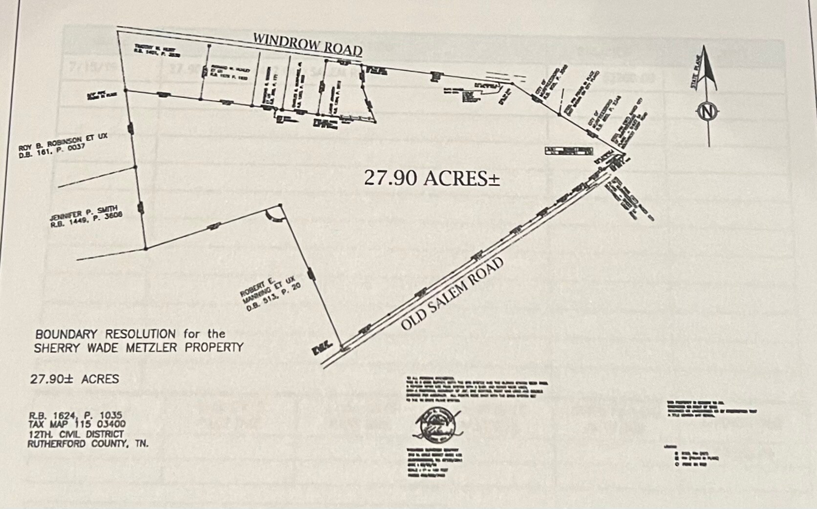 4492 Old Salem Rd, Rockvale, TN à vendre Plan cadastral- Image 1 de 5
