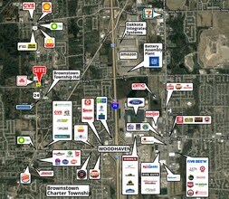 20999 Telegraph Rd, Brownstown, MI - Aérien  Vue de la carte